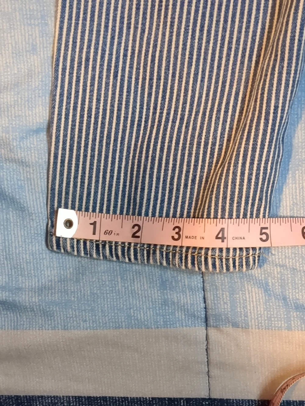 OshKosh B'gosh Toddler Blue and White Striped Relaxed Overalls